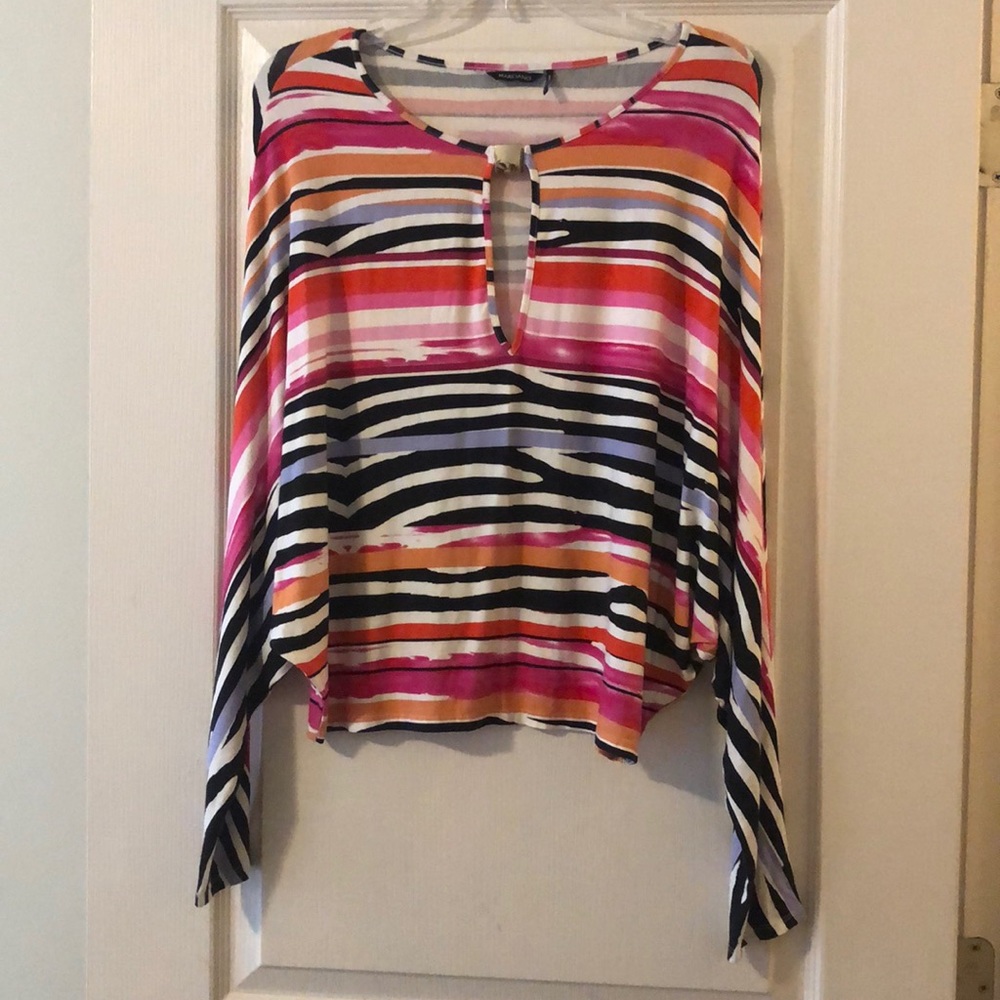 Marciano by Guess batwing multi stripe blouse